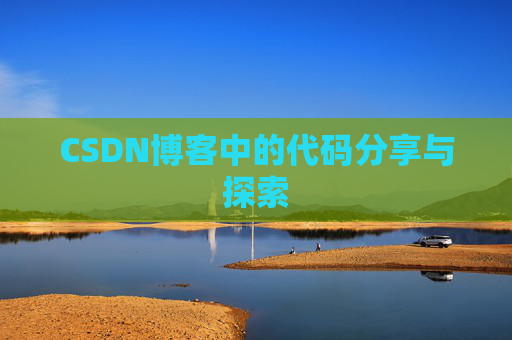 CSDN博客中的代码分享与探索